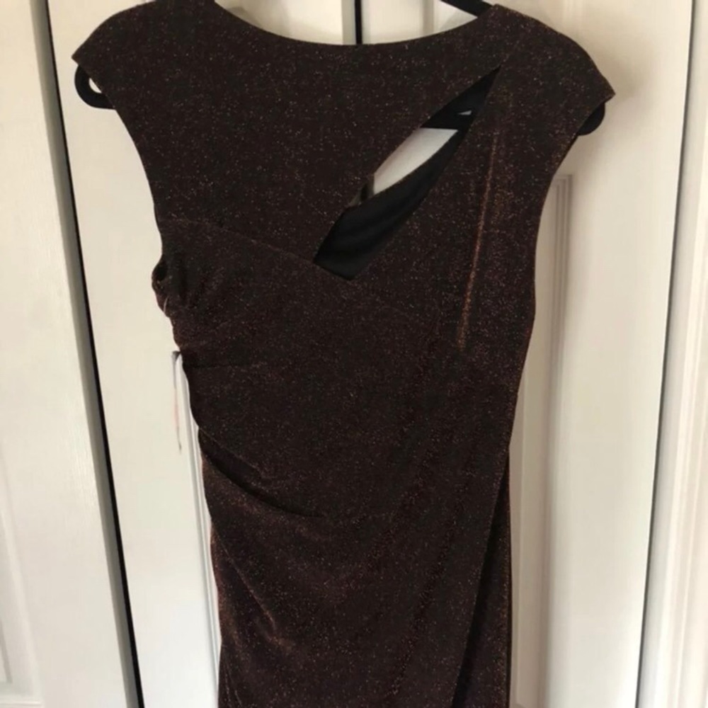 Bronze metallic dress